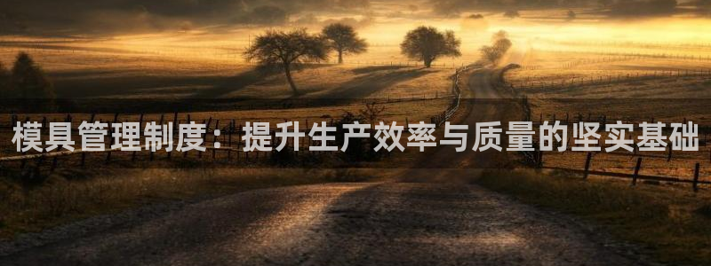 太阳集团城网官方入口：模具管理制度：提升生产效率与质量的坚实基础
