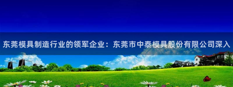 太阳集团高科技发展有限责任公司：东莞模具制造行业的领军企业：东莞市中泰模具股份有限公司深入