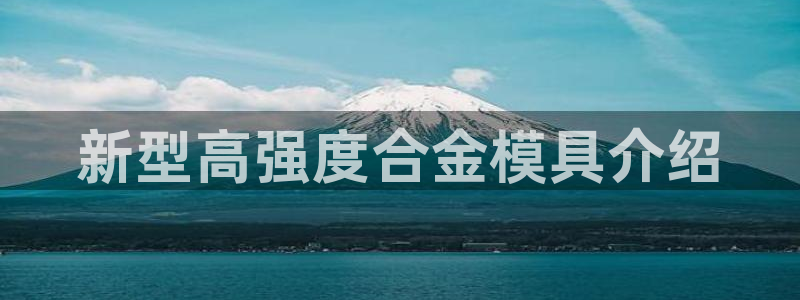 太阳控股集团有限公司董事长：新型高强度合金模具介绍