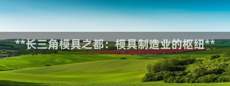太阳成集团游戏是正规平台嚒：**长三角模具之都：模具制造业的枢纽**