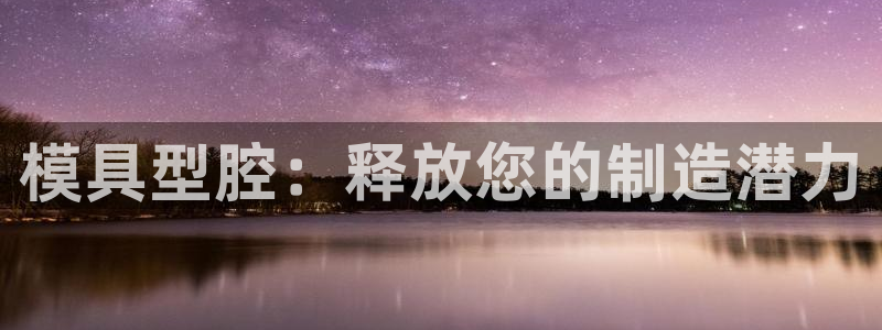 太阳gg平台：模具型腔：释放您的制造潜力