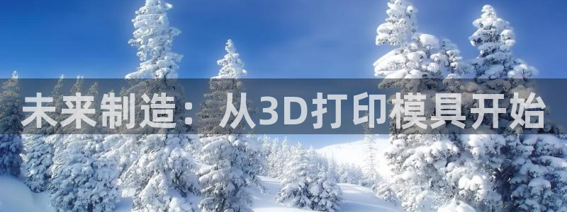 太阳集团游戏官方网址8827：未来制造：从3D打印模具开始